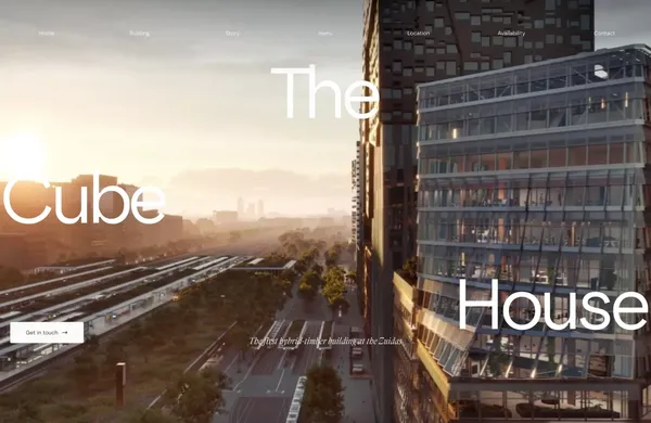 The CubeHouse · Creating New Dimensions · The CubeHouse - Landing design inspiration