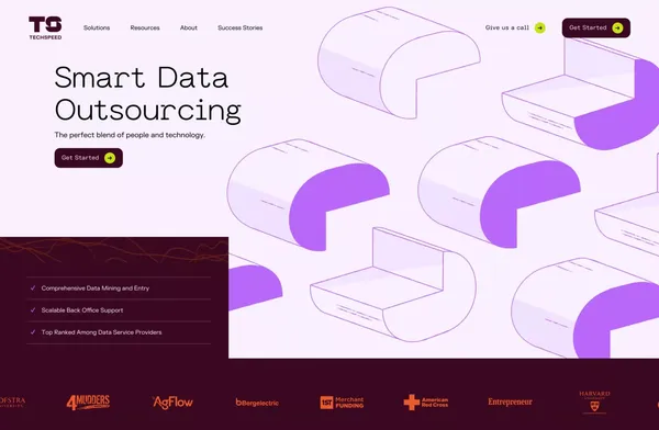 TechSpeed - Landing design inspiration