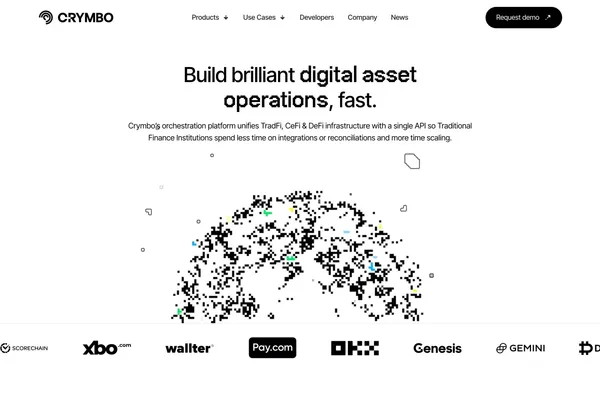 Crymbo - Build brilliant digital asset operations, fast. - Landing design inspiration