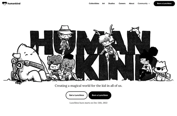 Humankind - Landing design inspiration