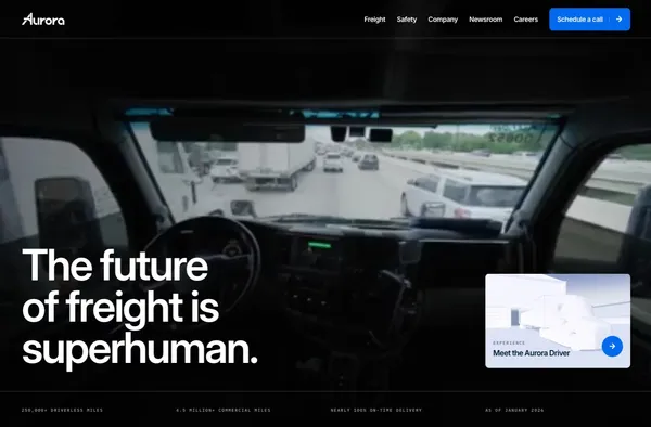 Aurora - Landing design inspiration