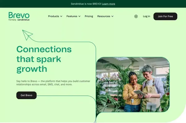 Brevo (formerly Sendinblue) | CRM Suite - Landing design inspiration