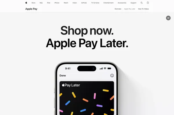 Apple Pay - Apple Pay Later - Apple - Landing design inspiration