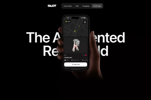 SLOT — The Augmented Real World - Landing design inspiration