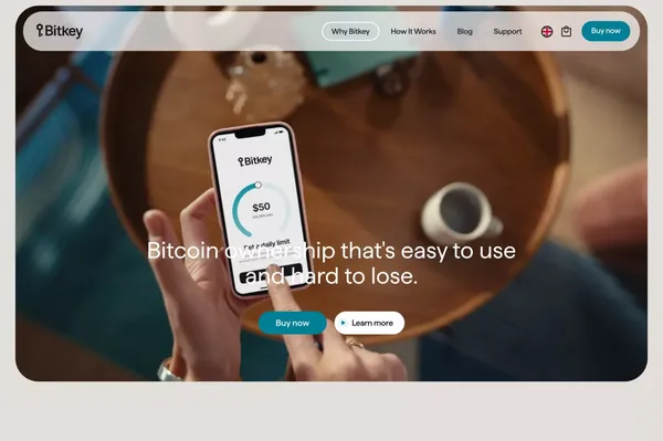 Bitkey: Self-custody bitcoin wallet - Landing design inspiration