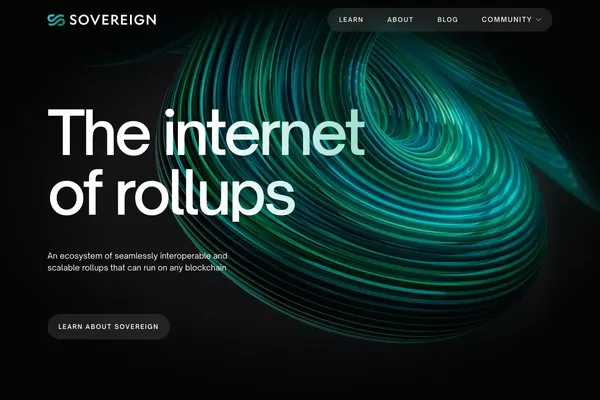 Sovereign - Landing design inspiration