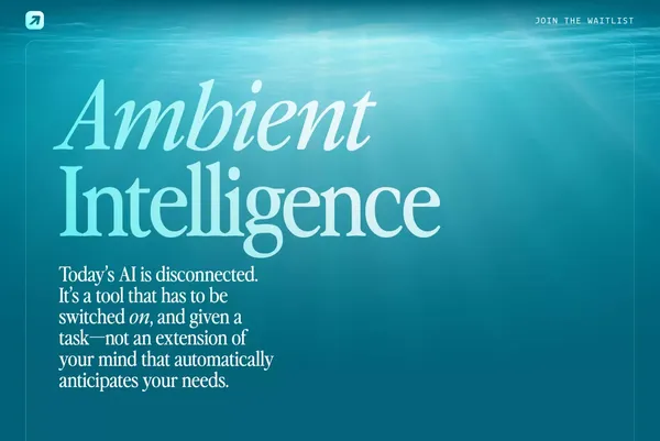 Runway AI: Ambient Intelligence for Informed Business Decisions - Landing design inspiration