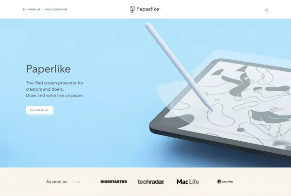 Paperlike | Official Online Store - Landing design inspiration