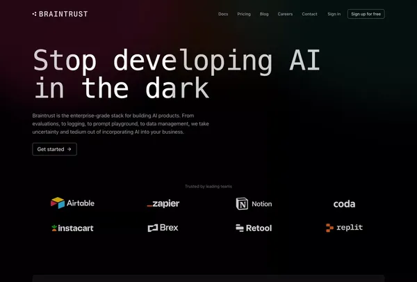 Braintrust - Landing design inspiration