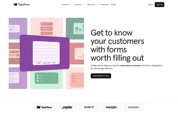 Typeform: People-Friendly Forms and Surveys - Landing design inspiration