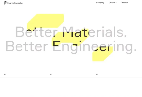 Foundation Alloy - Landing design inspiration