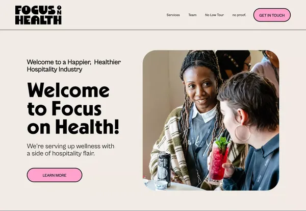 Focus on Health: Wellness for Hospitality - Landing design inspiration
