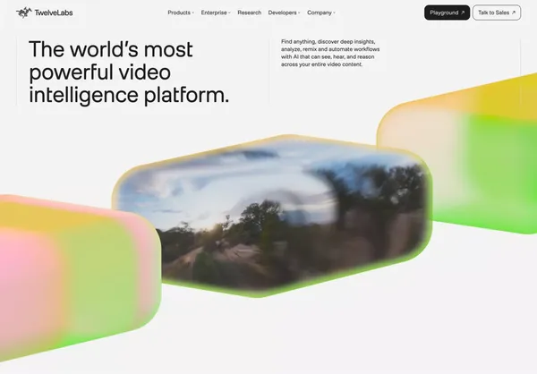 TwelveLabs - Landing design inspiration