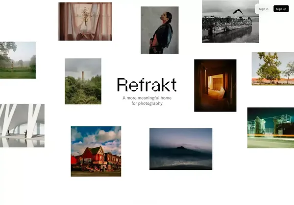 Refrakt - Landing design inspiration