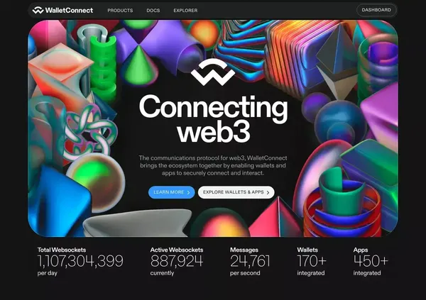WalletConnect - Landing design inspiration
