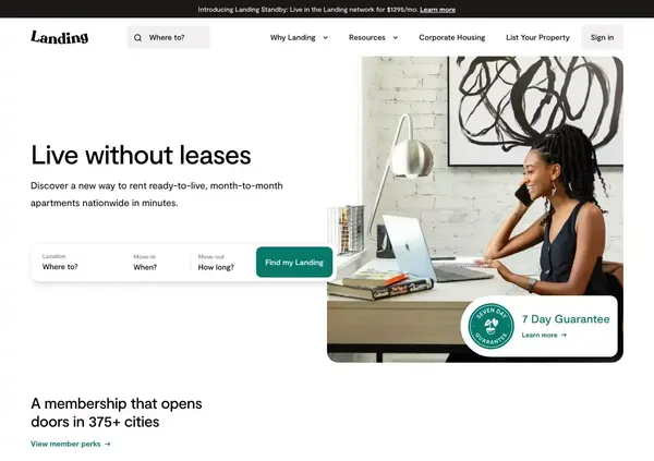 Just a moment... - Landing design inspiration