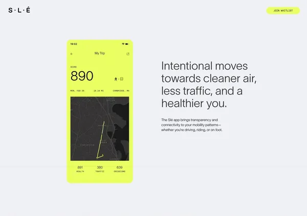 Slé - Landing design inspiration