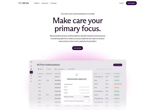 Silna Health - Landing design inspiration