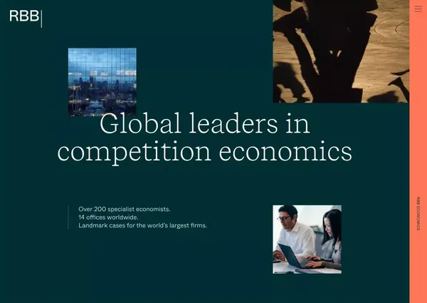 Global leaders in competition economics - RBB Economics - Landing design inspiration