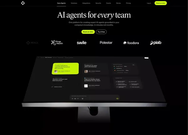 Sana Agents | Sana - Landing design inspiration