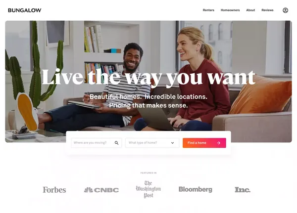Bungalow | Best Room & Home Rentals Experience - Landing design inspiration