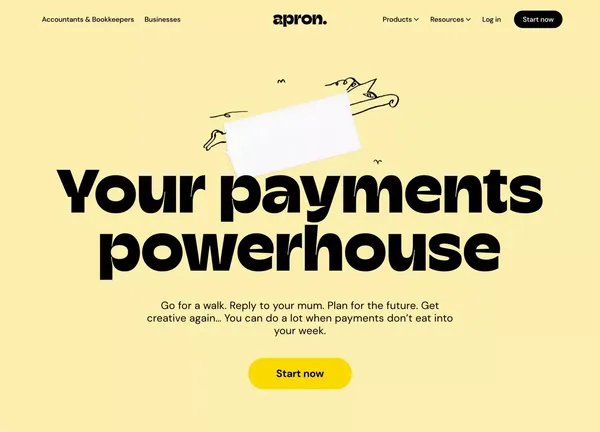 Apron | Streamline Your Invoice & Payroll Workflow - Landing design inspiration