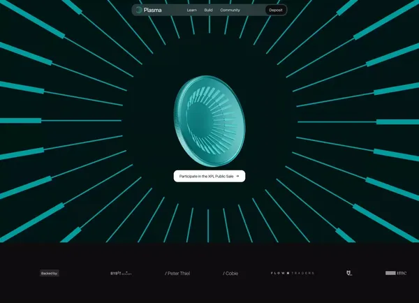 Plasma - Landing design inspiration