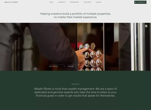 Wealth Street - Your Partner in Property Investment | Expert Advice & Opportunities - Landing design inspiration