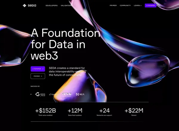 SEDA - Landing design inspiration