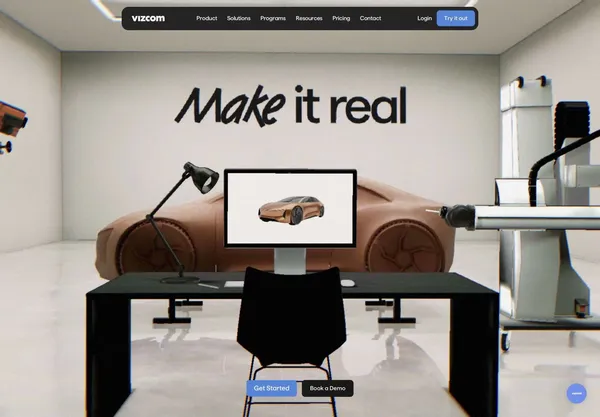 Vizcom | Turn Sketches into Full-Fidelity 3D Renders, Instantly - Landing design inspiration
