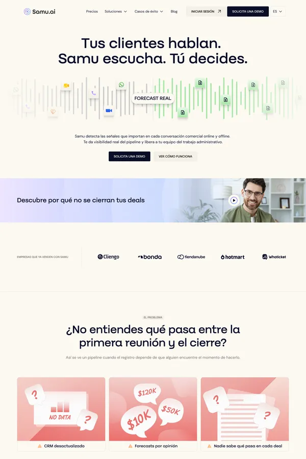 Samu: IA para Equipos de Ventas B2B | CRM Actualizado