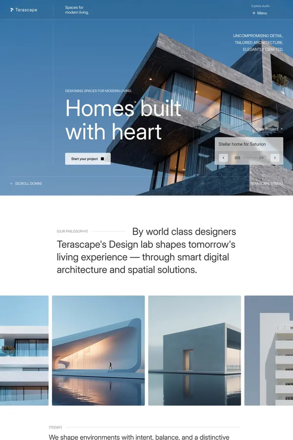 Terascape - Interior & Architecture Template - Template design inspiration
