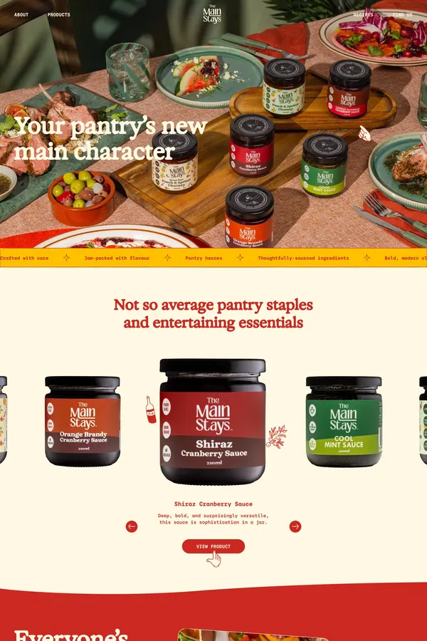 The Mainstays - Ecommerce design inspiration