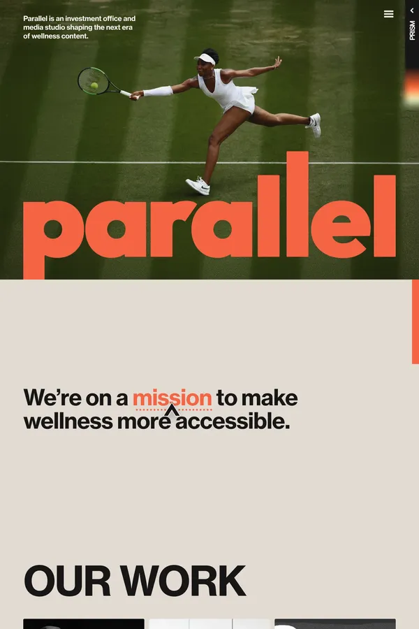 Parallel - Portfolio design inspiration