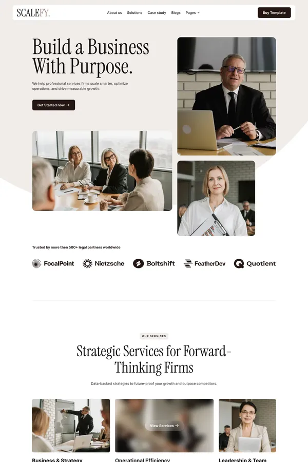 Scalefy - Webflow HTML website template