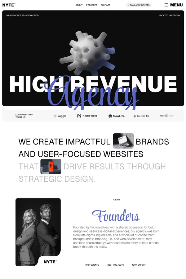 Nyte - Webflow HTML website template
