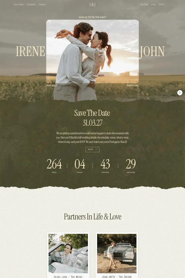Miren · Wedding Invitation Website Template - website design inspiration