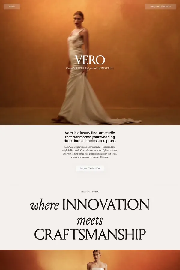 Vero - Ecommerce design inspiration