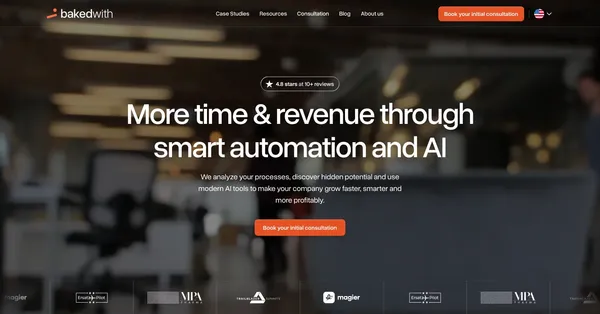 Your AI & Automation Agency — bakedwith - Landing design inspiration