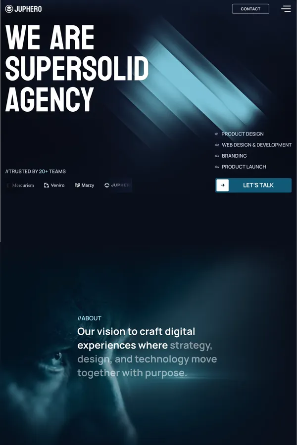 Juphero - Creative Agency - Template design inspiration