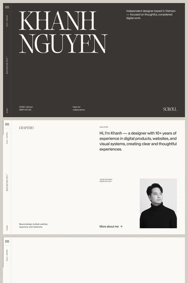 Khanh Nguyen ─ Independent Designer - Portfolio design inspiration