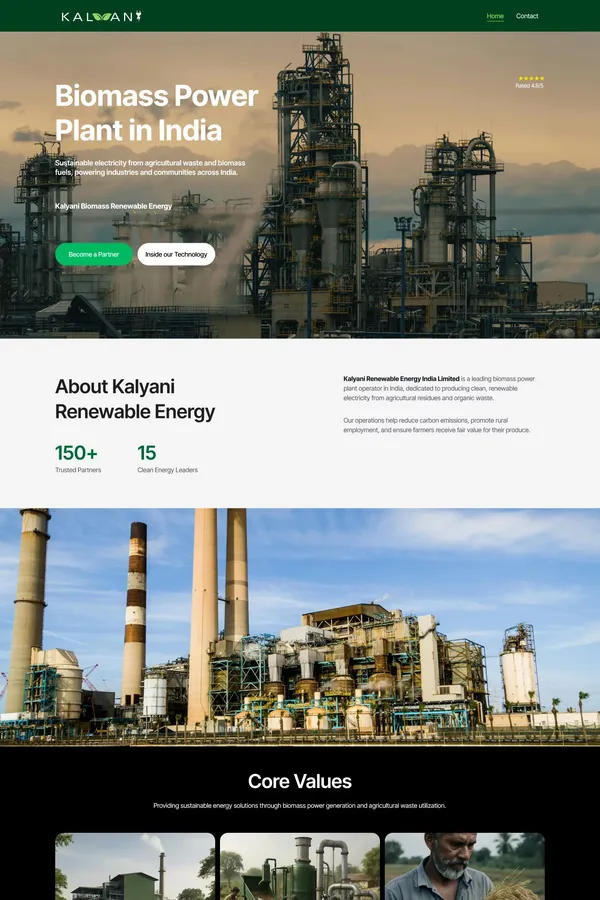 Kalyani Biomass Power - Renewable Energy Solutions | Kalyani Biomass Power