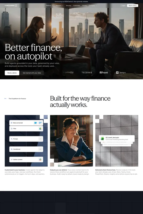 Concourse | AI transformation for finance.