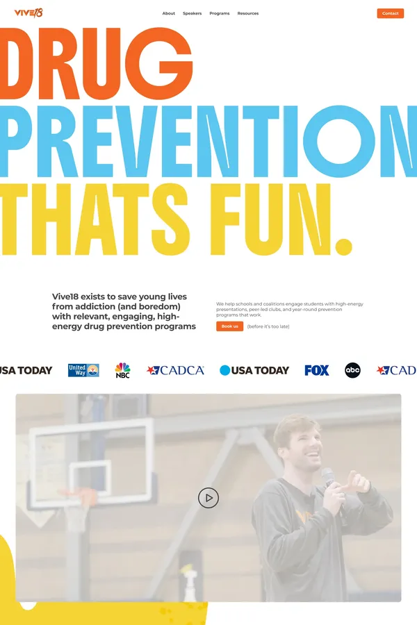 VIVE18 | Youth Drug Prevention Programs – Drug, alcohol, vaping prevention for schools