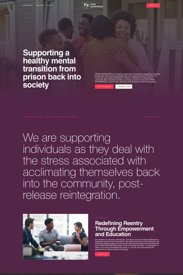 Wisconsin Prison Reentry Programs | Formerly Incarcerated Individuals Reentry Support | From Experiences Non-Profit Org