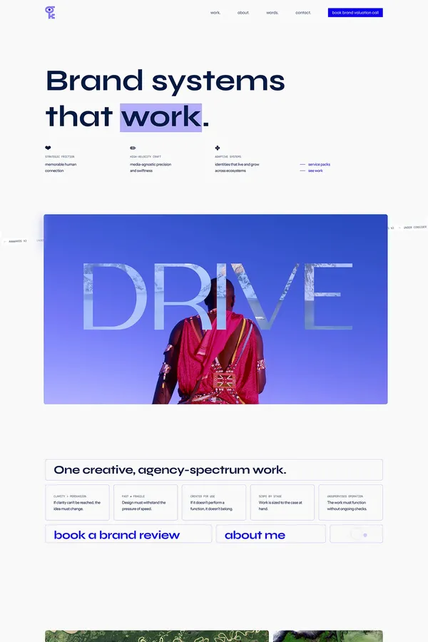 None is the number - Portfolio design inspiration