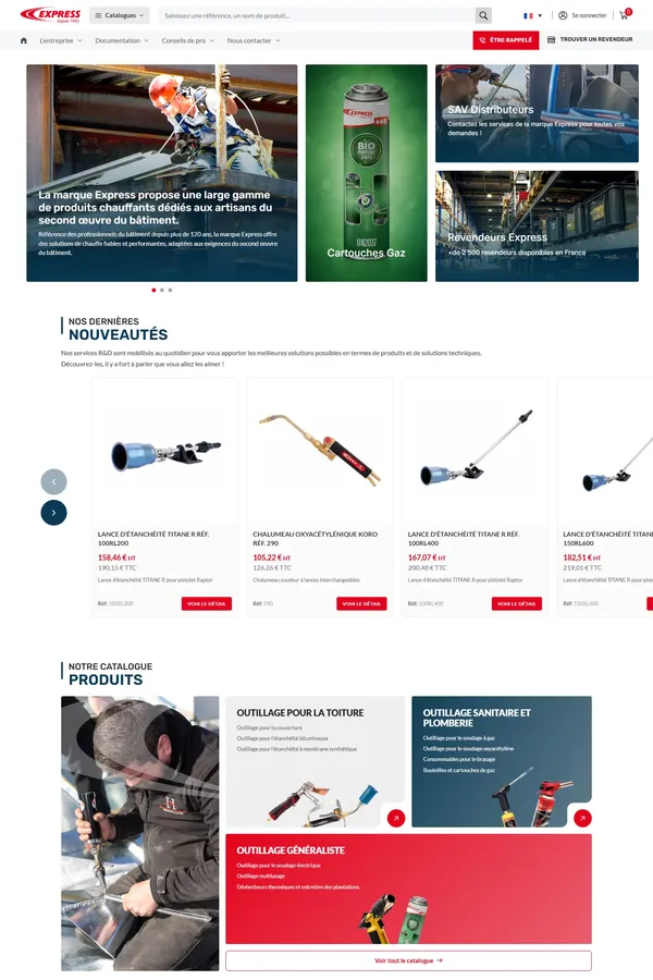 Express - Guilbert Express, référence mondiale des outils chauffants.