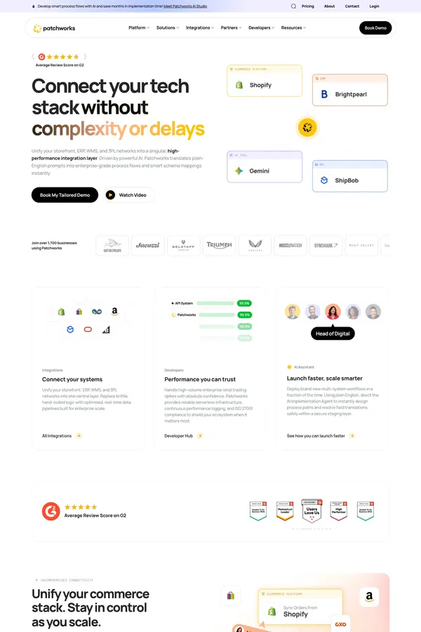 Unify Your Commerce Stack. Stay in Control - Patchworks