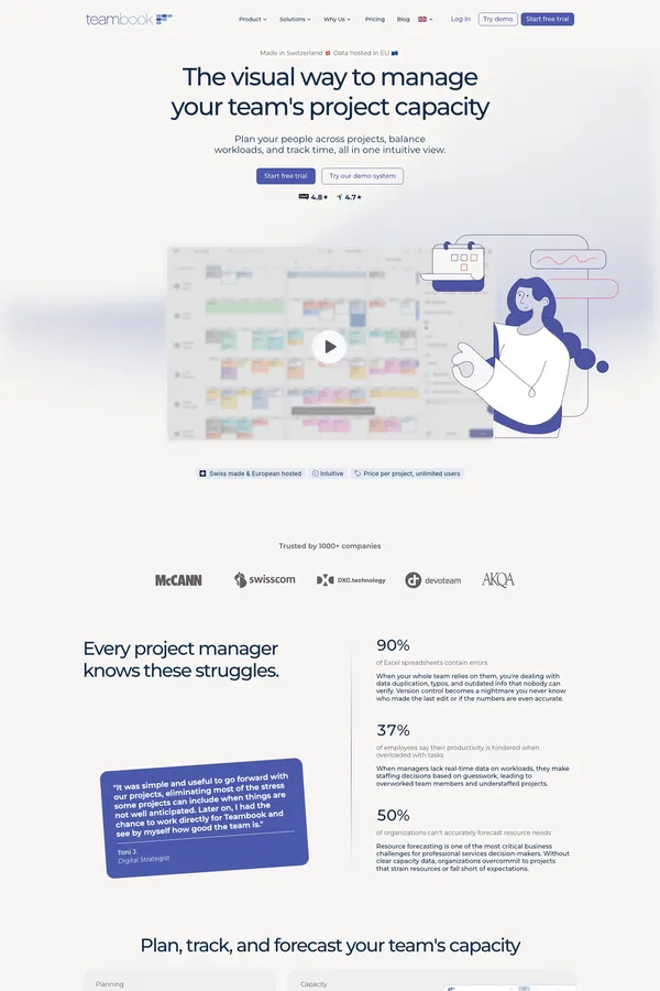 Home - Teambook - Landing design inspiration