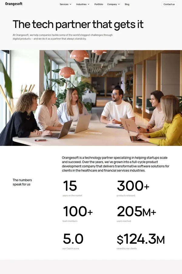 About us | Orangesoft - Product page design inspiration